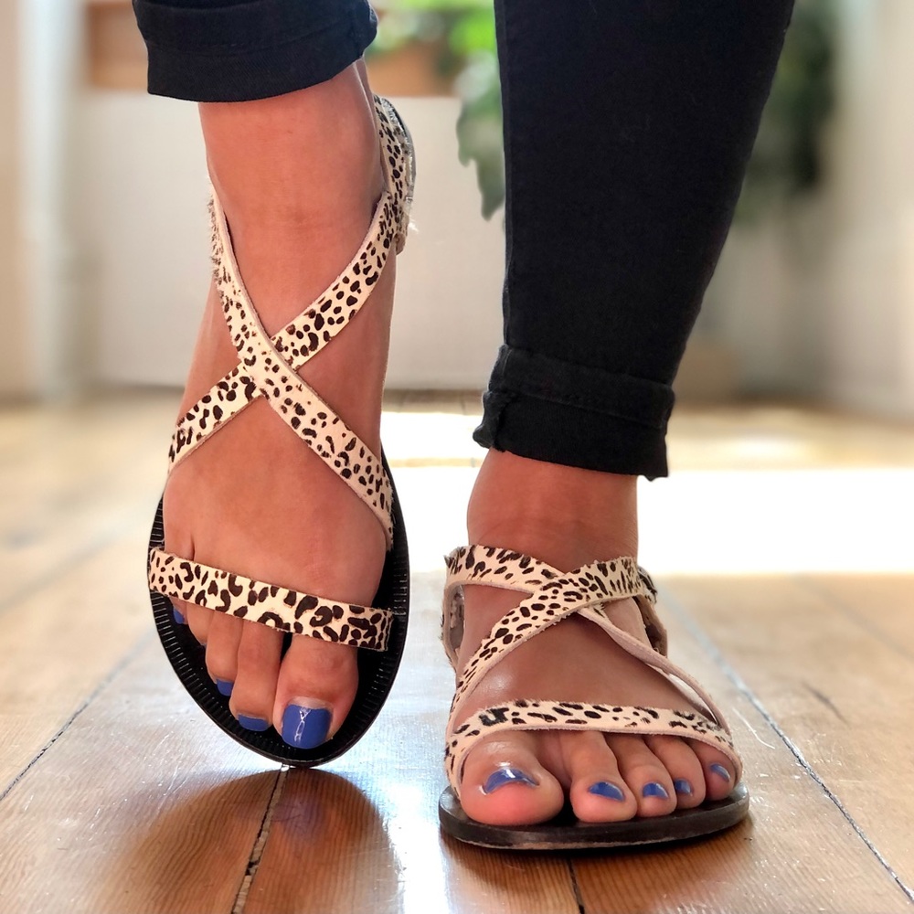 💕 JOIE LEOPARD PRINT SANDALS 💕